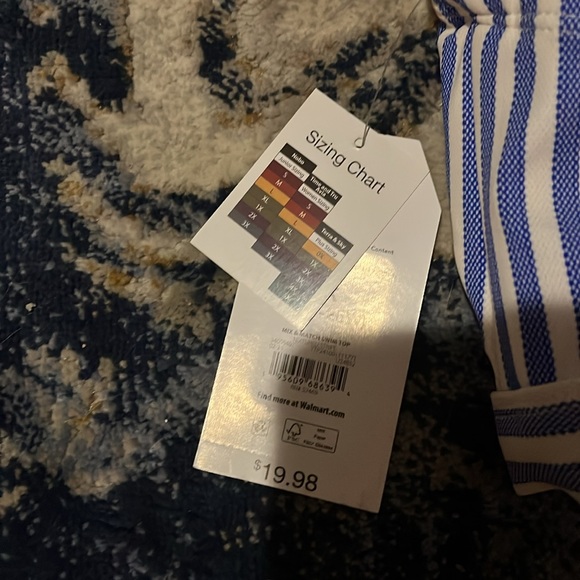 NWT Striped Bikini Top - Picture 4 of 7